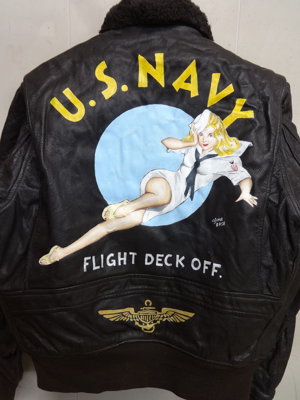 希少✨BUGLE BOY フライトジャケット　G-1 ピンナップガール　ボア G-1フライトジャケット/ピンナップガール/ハンドペイント/A-2/B-3/良品