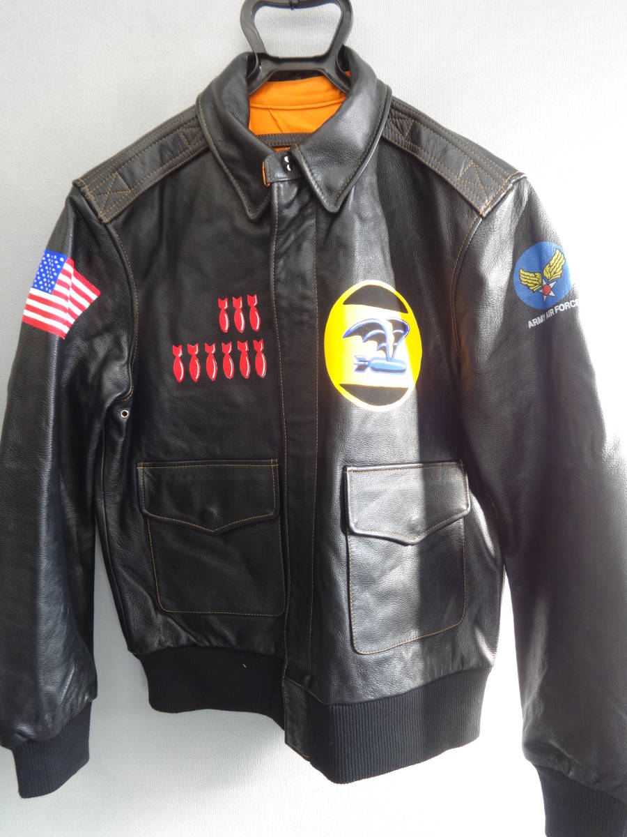 A-2フライトジャケット「TEXAS KATE 」ハンドペイント : OJIMA BASE