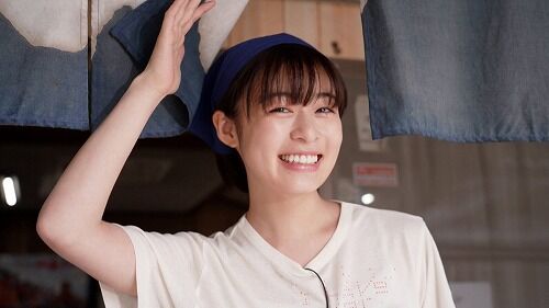 【TBS】森七菜、うどん屋の体験アルバイトで下着が透けてしまう♥