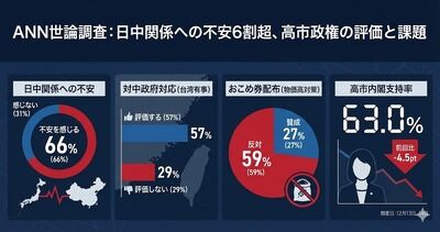 【悲報】報道、世論調査結果がお望みにならず質問を「不安を感じるか」に範囲が広すぎる変更 なんとか6割超と大々的報道
