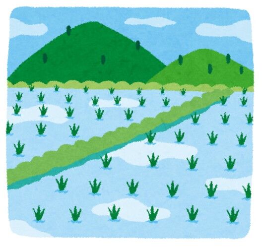 【動画】かっぺの電車、田んぼの真ん中を走ってた