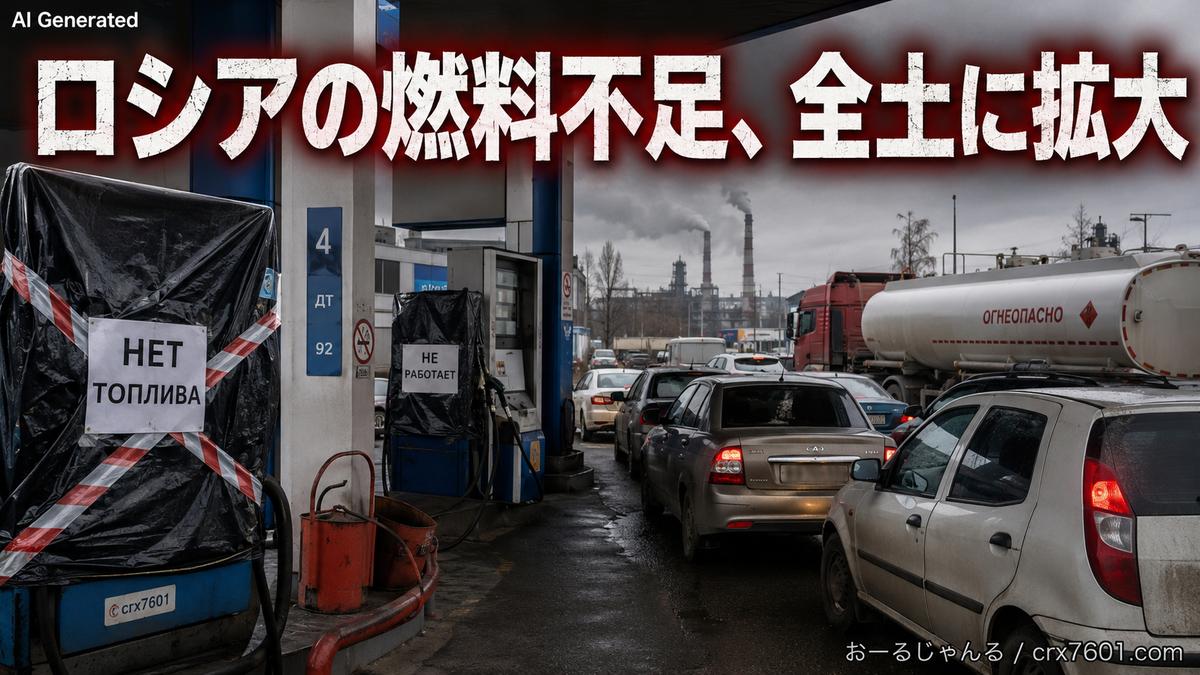【戦争】ロシアの燃料不足、全土に拡大 慌てて輸入や環境基準引き下げも・・・