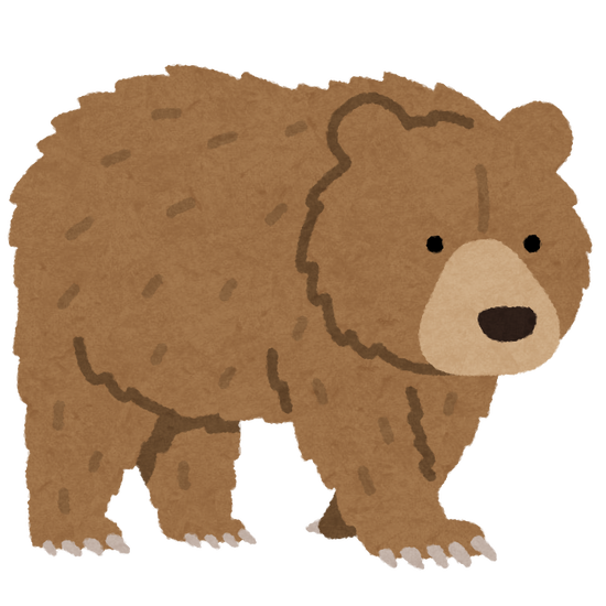 クマなら余裕で勝てる、背後に回ってチョークスリーパーホールドかけて5秒で失神させる・・・