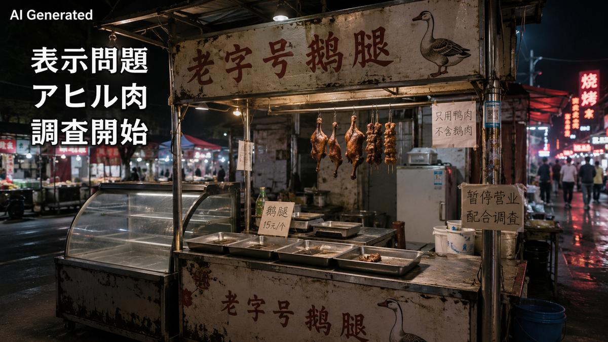 【速報】中国人「ガチョウ脚おばさんは15年間地道に商売した労働者の鑑」→アヒル肉だとバレる「騙してない！」