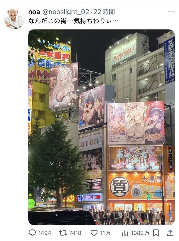 【悲報】秋葉原を見た識者「なんだこの街…気持ちわりぃ…」