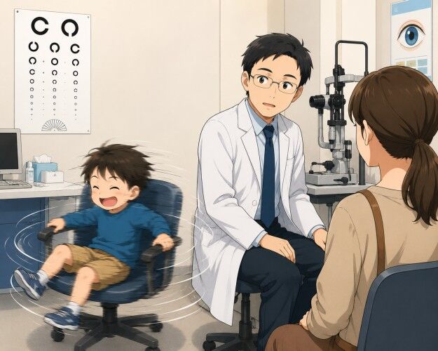 眼科医「(椅子でグルグル回りまくる五歳児俺を見ながら)お母さん・・・多分この子ADHDですよ」