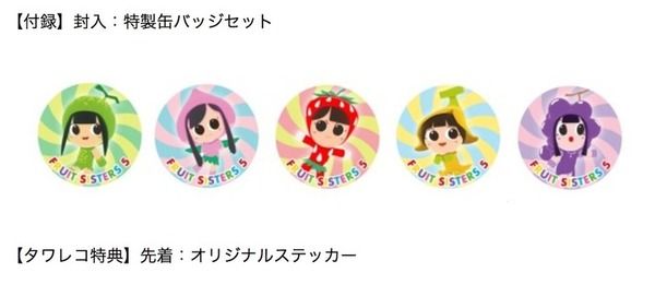 【ももクロ】フルーツ5姉妹のキャラクター缶バッジを手に入れよう！！（画像あり）