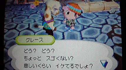 グレースのファッションチェックを受ける おいでよどうぶつの森 今さら日記 グレースのファッションチェックを受ける おいでよどうぶつの森 今さら日記