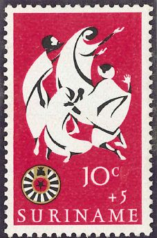 ﾛｰﾀﾘｰ切手　ｽﾘﾅﾑ　10¢+5