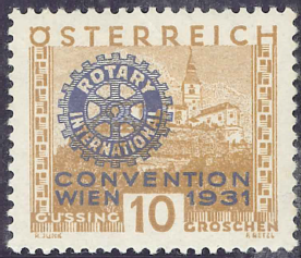 ﾛｰﾀﾘｰ切手　ｵｰｽﾄﾘｱ　1931年 10gulden