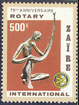 ﾛｰﾀﾘｰ切手　ｻﾞｲｰﾙ　1980-05-24　500K