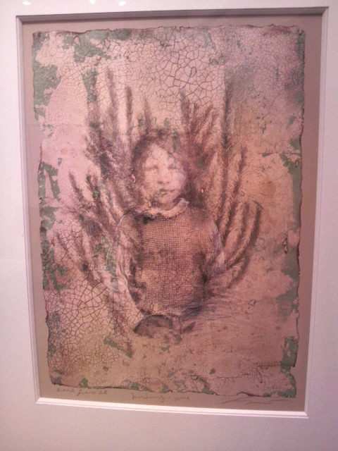 銅版画 : 「 風解 」藤浪理恵子 額装 銅版画 : 「 風解 」藤浪理恵子 額装（人物 | 馬場檮男 | 美術