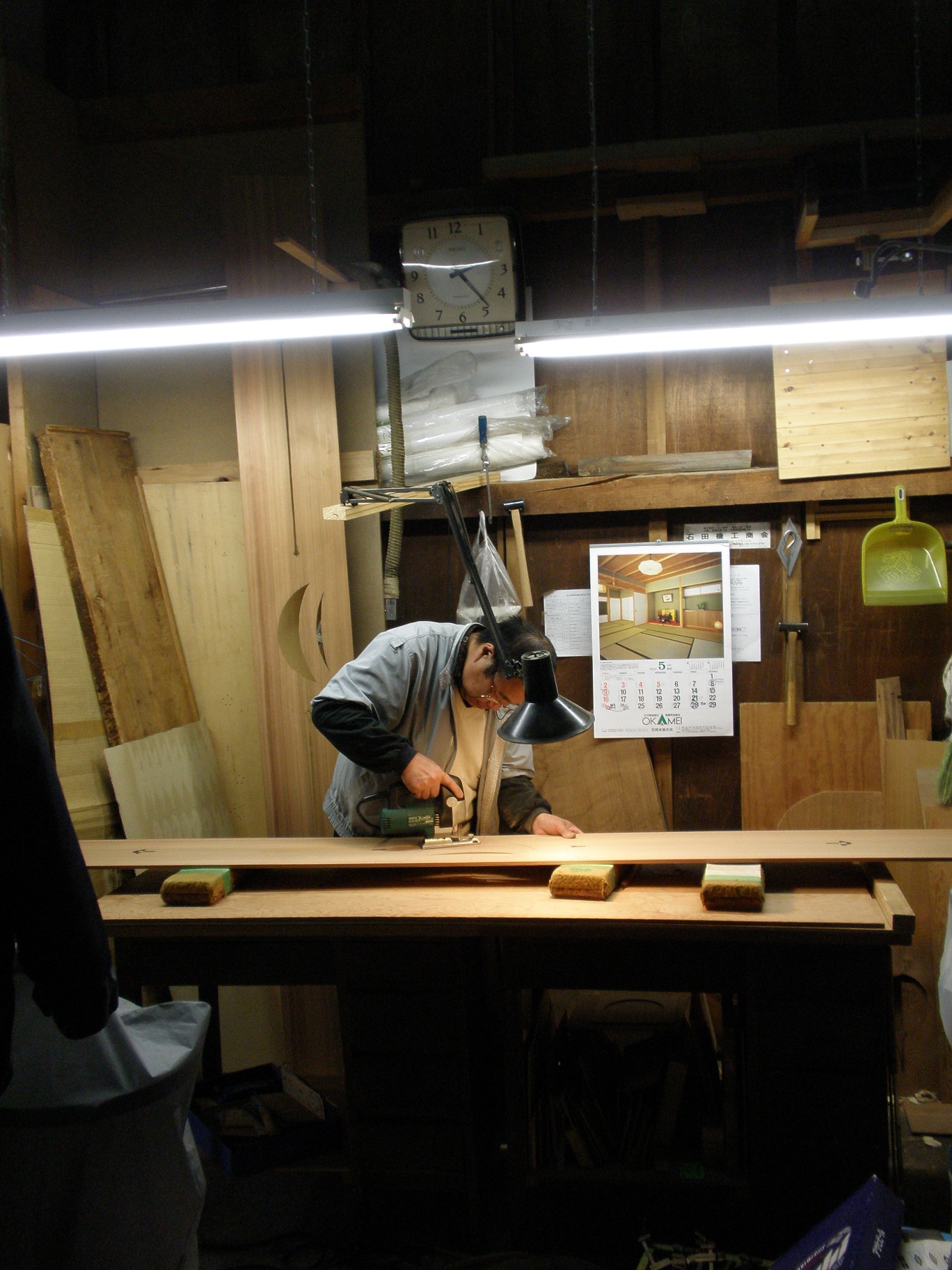 透かし彫欄間 製作中 材木屋さんのひとり言