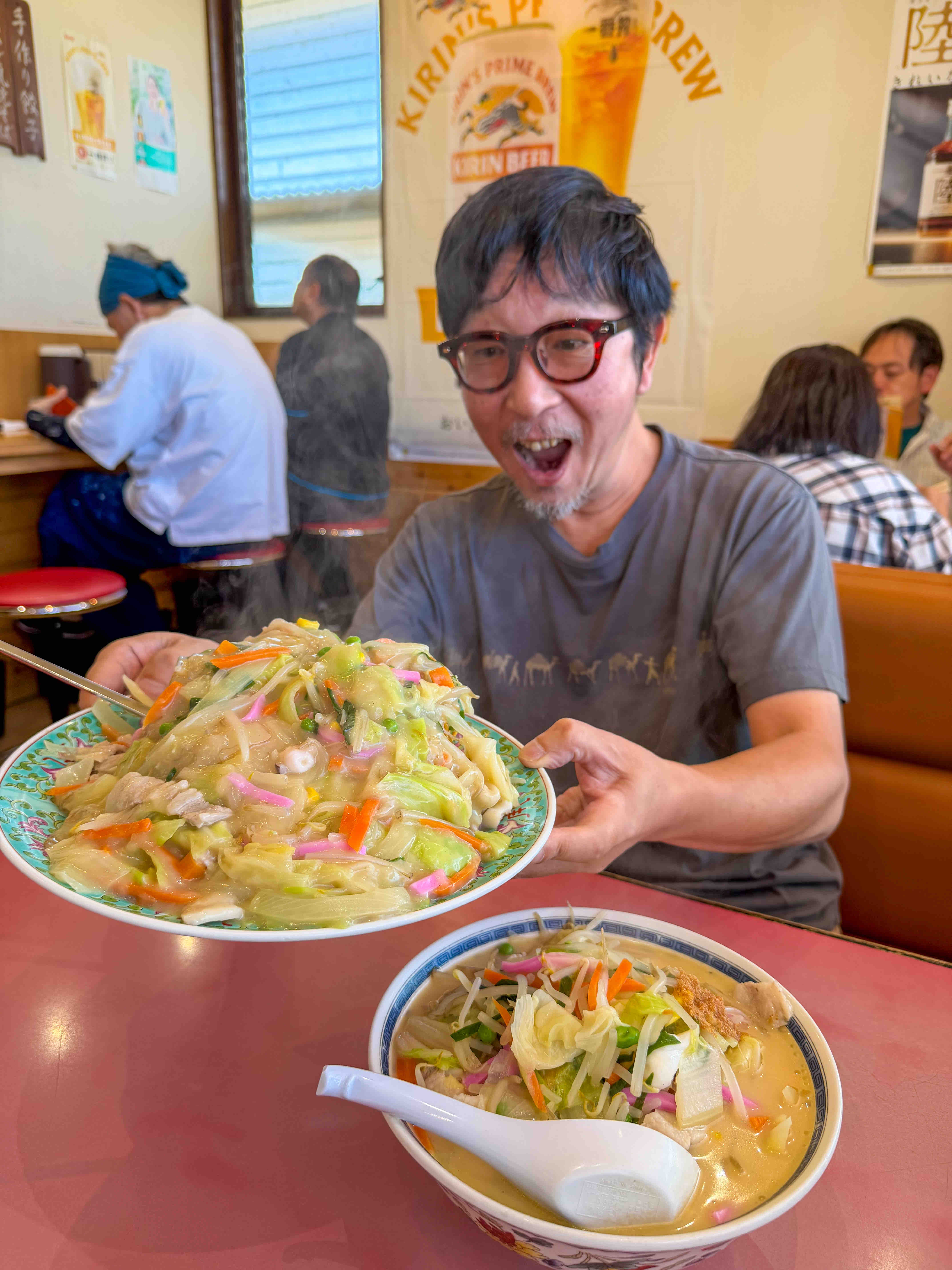 群馬県安中市 松風 〈巨大皿うどんvs巨大ちゃんぽん〉 : さぷら伊豆