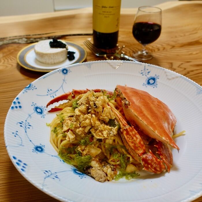 さぷら伊豆 渋谷の平日 伊豆の休日 自宅めし ワタリガニのパスタ