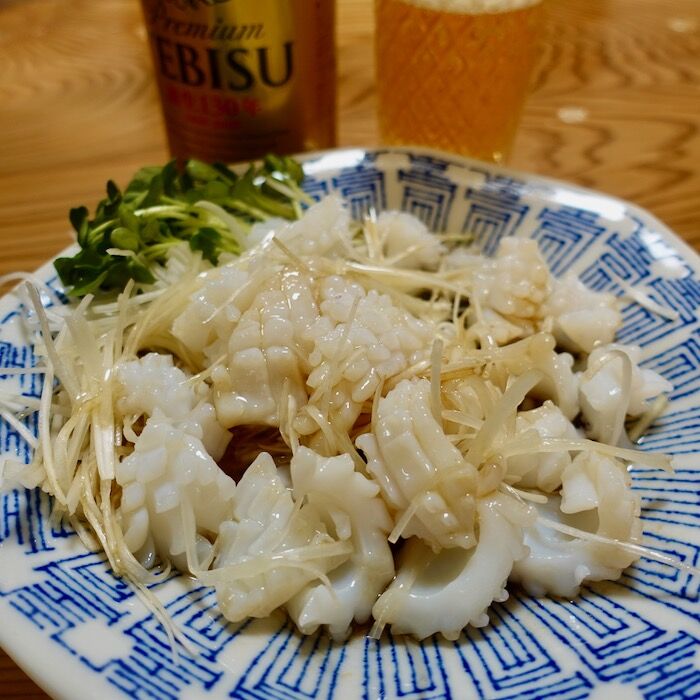 さぷら伊豆 渋谷の平日 伊豆の休日 自宅めし アオリイカのネギ油ソース さぷら伊豆 渋谷の平日 伊豆の休日 自宅めし アオリイカのネギ油ソース