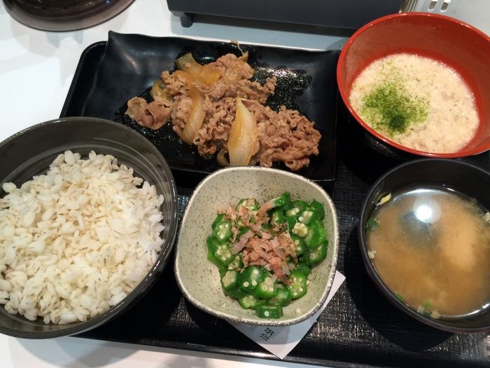 さぷら伊豆 渋谷の平日 伊豆の休日 吉野家 麦とろ牛皿御膳