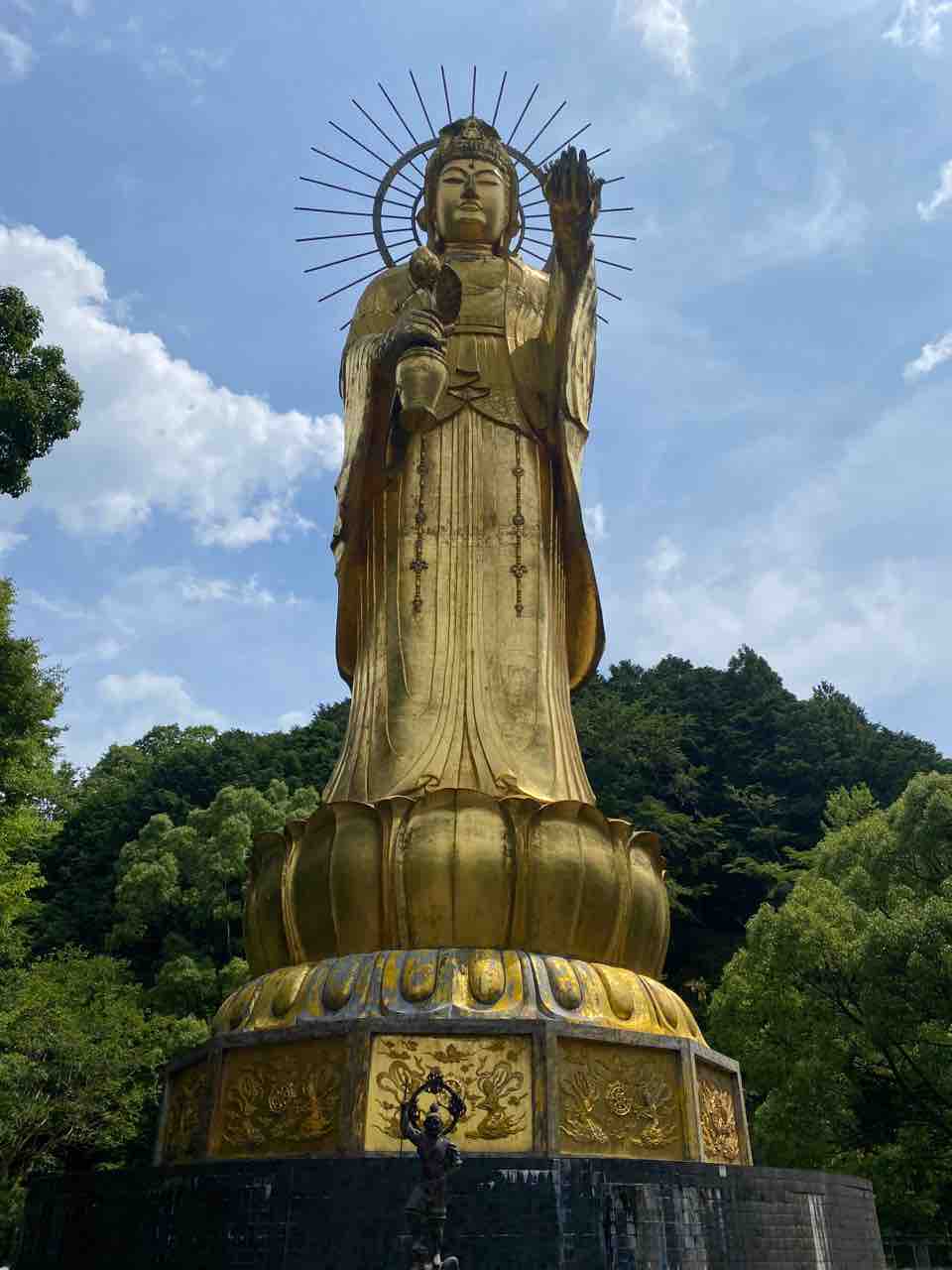 大巡礼願い事と金運の三面観音金のオルゴナイト 大巡礼願い事と金運の