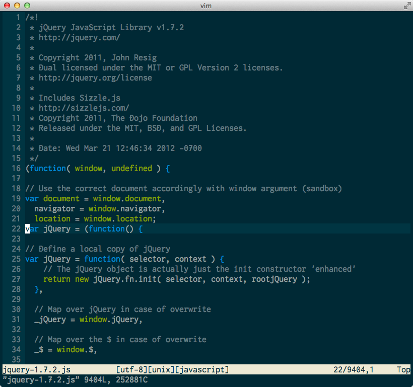 ターミナル Iterm2 な Vim を Solarized カラースキーマで のびーの食っちゃね だらだらな日々 食っちゃ寝生活してても意外と平気だったりする ターミナル Iterm2 な Vim を Solarized カラースキーマで のびーの食っちゃね だらだらな日々 食っちゃ寝生活してても意外と平気だったりする