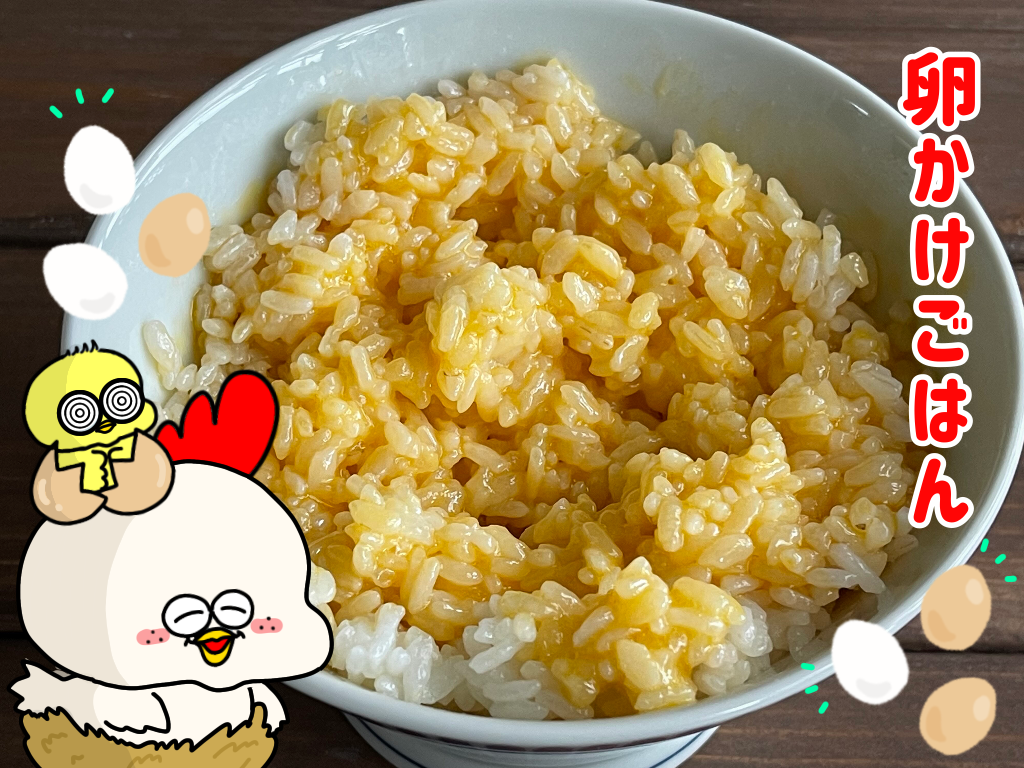 主婦の平日昼ごはん 卵かけごはん おかうがゆく