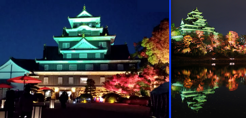 岡山 秋の幻想庭園、烏城灯源郷