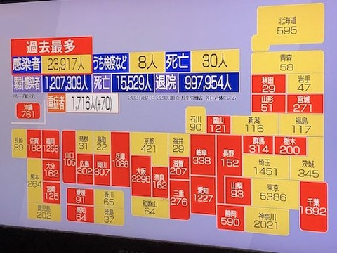 全国感染者0818
