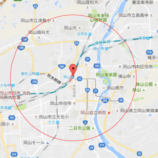 岡山駅　半径3km 0831 100種類 ee