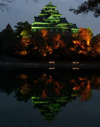 岡山城　秋夜DSC_0424