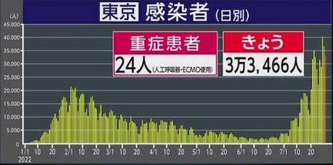 東京感染者推移0730