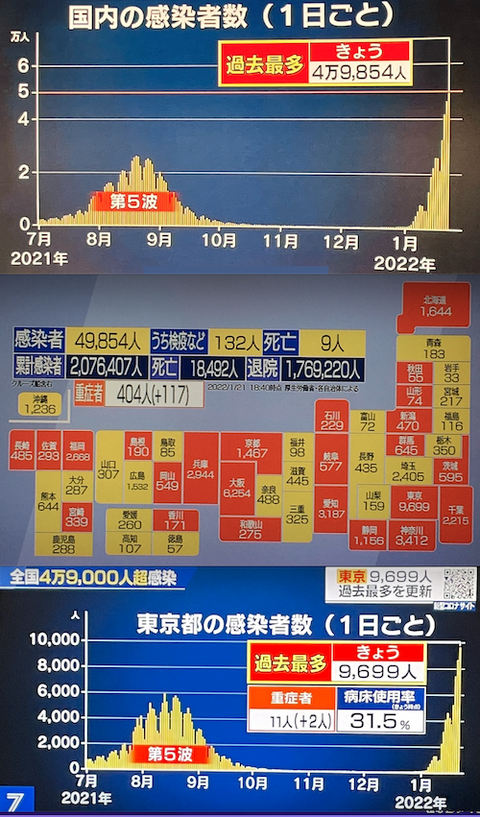 全国(東京)感染者推移0121