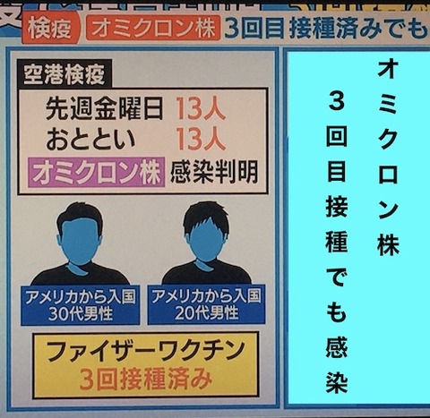 3回目　でも感染