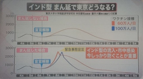 インド株　まん延試算?