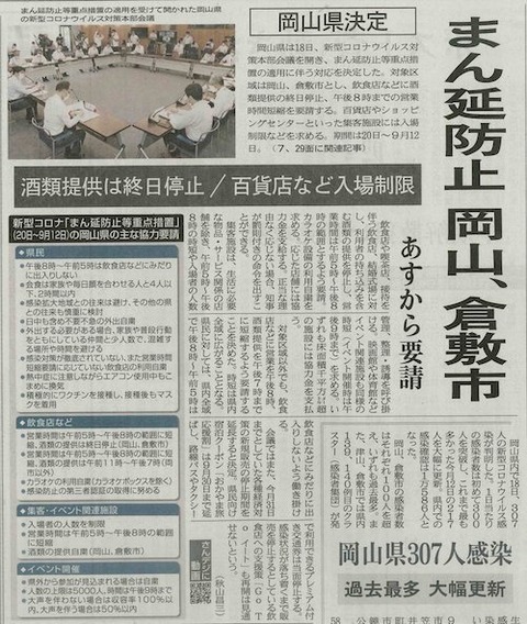 岡山　倉敷　まん延防止