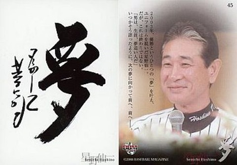 星野仙一「夢」