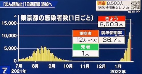 東京感染推移カレ0124