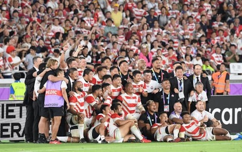 ラグビーW杯、日本が初 決勝トーナメント