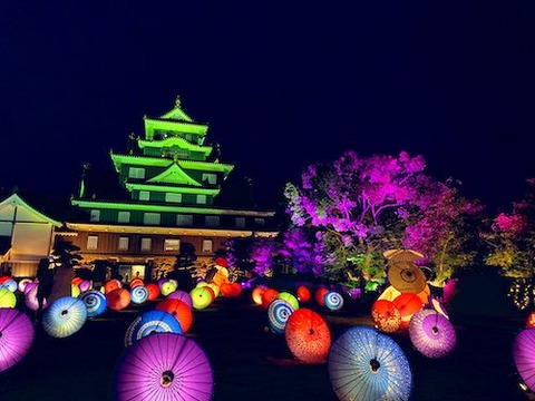 岡山城　夏夜00
