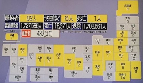 全国感染者1129