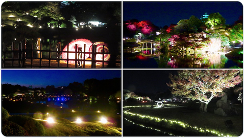 岡山　幻想庭園　後楽園(岡山城)