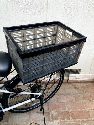 自転車カゴを昭和インダストリーズ フィックスキャッチ CZ-01 ブラック