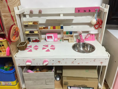 子供用のキッチン作成 : 岡山で古家のリノベーションとDIYと ...