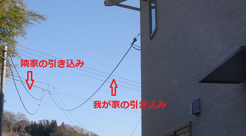 電気引き込み