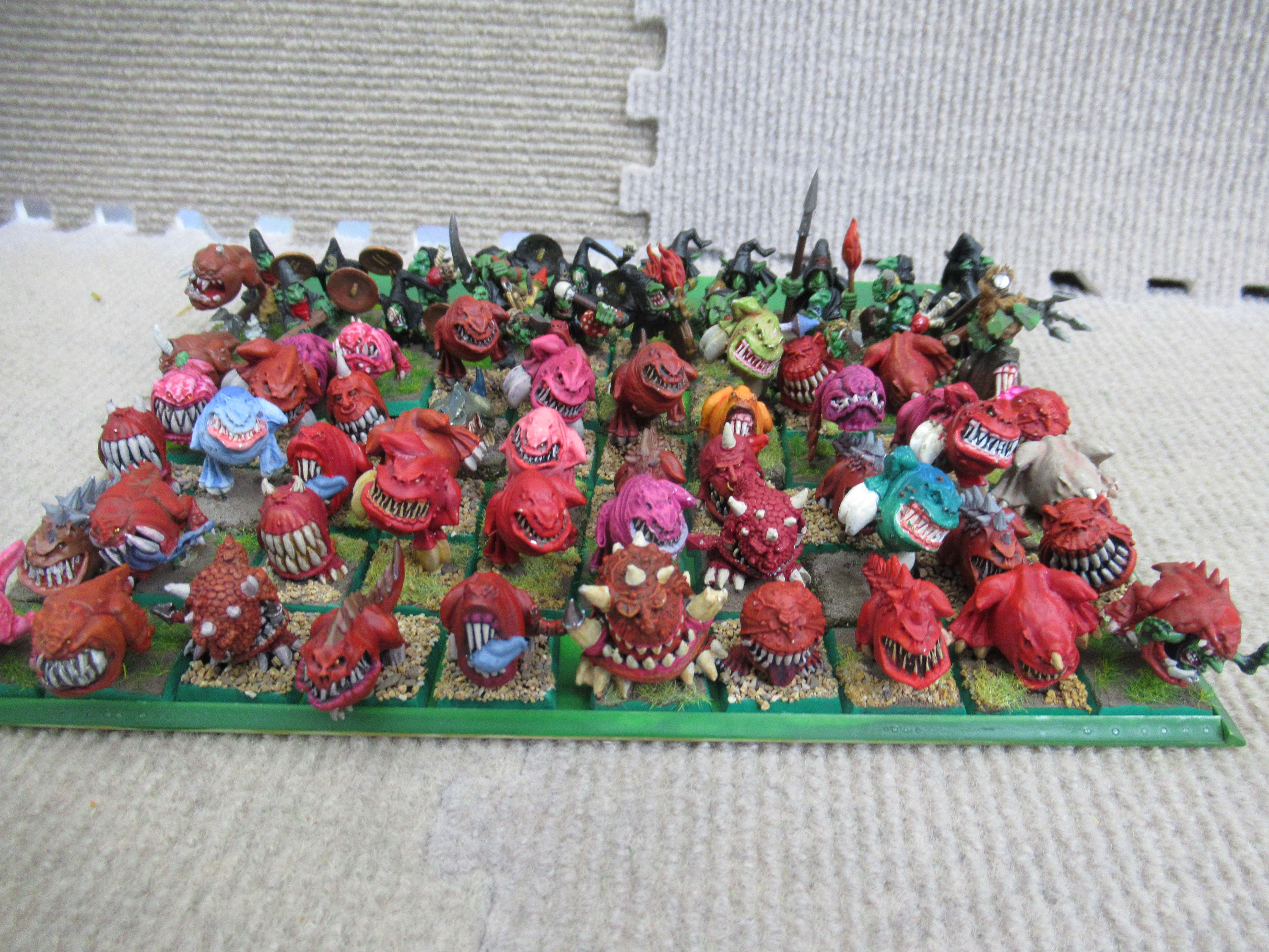 Warhammer Fantasy ナイトゴブリン 大量セット ナイトゴブリン・スクイッグハード 70体 : 新 沖縄ハンマー