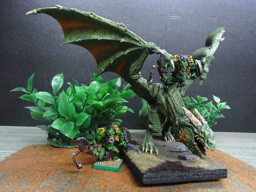 ワイバーン騎乗 サベッジオーク・ウォーボス完成 : 新 沖縄ハンマー Warhammer Fantasy Battle Fan