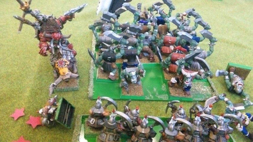 オーク＆ゴブリン vs ドワーフ 2000p演習 4ターン : 新 沖縄  