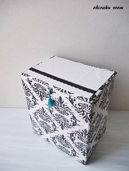 大きなカルトナージュボックス カルトナージュボックス②【サニタリー収納ボックス】 : okiraku