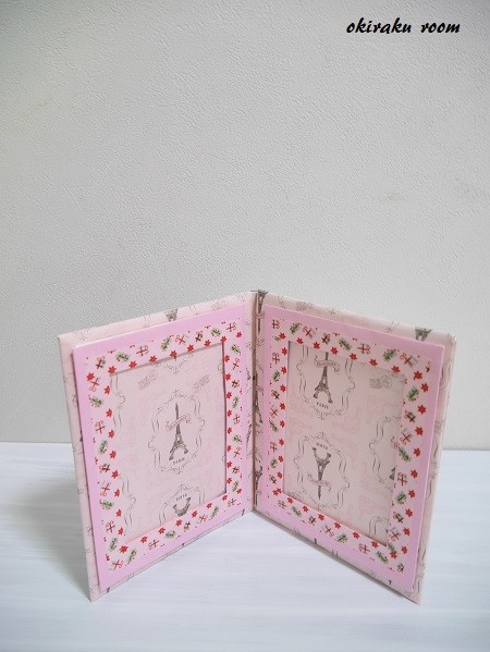 牛乳パックでブック型フォトスタンド Okiraku Room