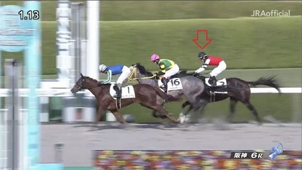 シエルブルー2着 3位入線