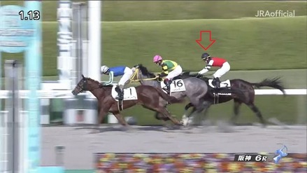 シエルブルー2着 ３位入線