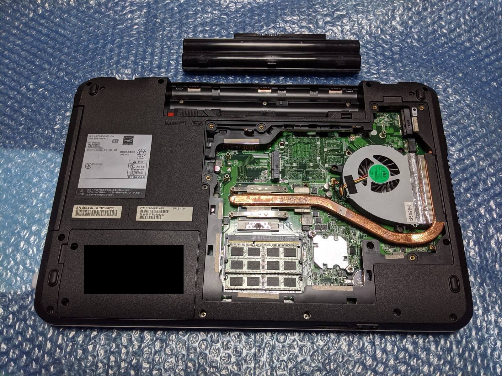 A531/DXの分解丨CPU交換手順(富士通・LIFEBOOK) : ひまチュンの機械ブログ